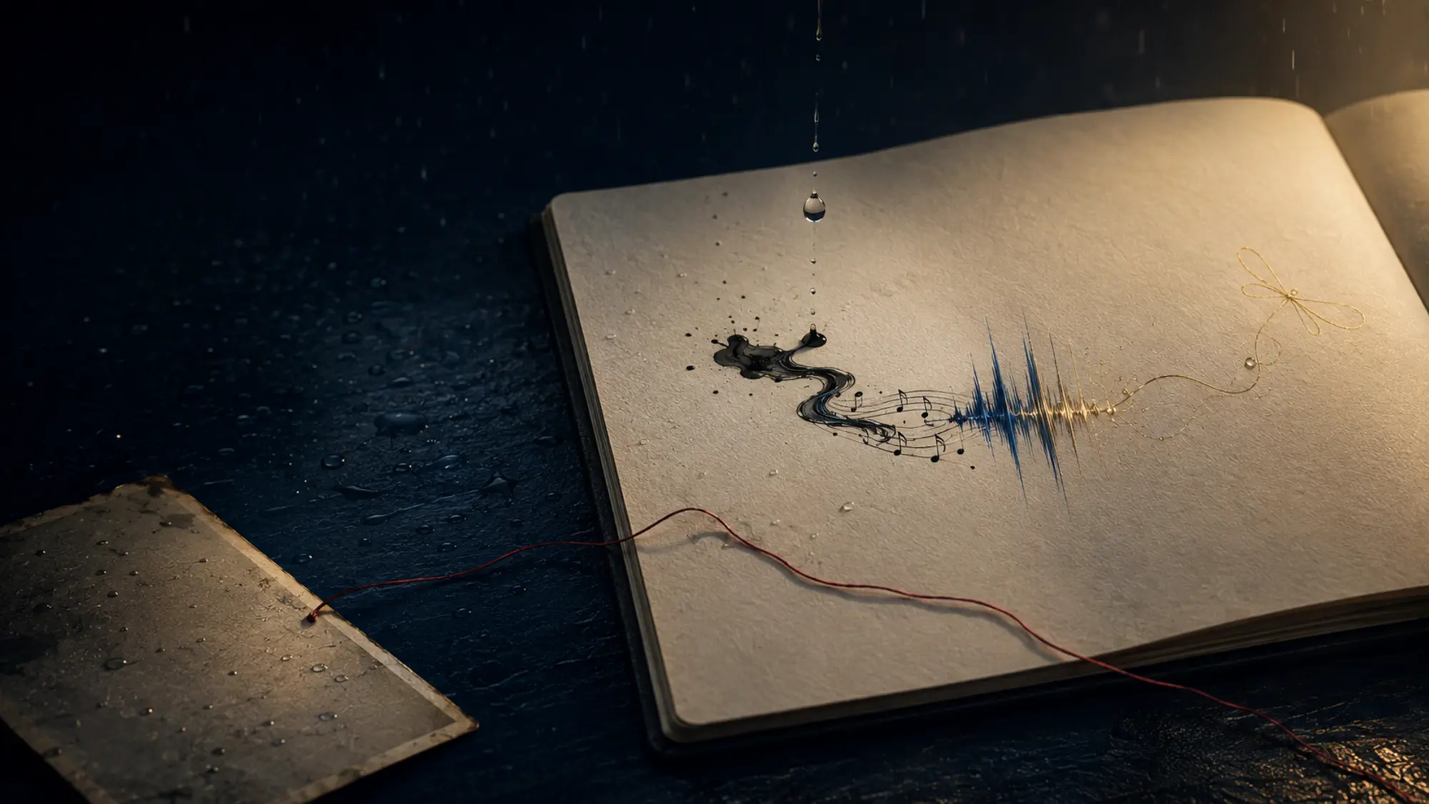 Un carnet ouvert où l’écriture devient onde sonore