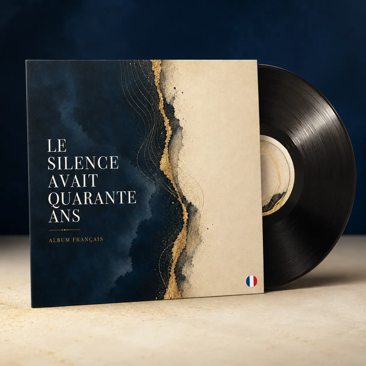 Recto du vinyle français Le silence avait quarante ans
